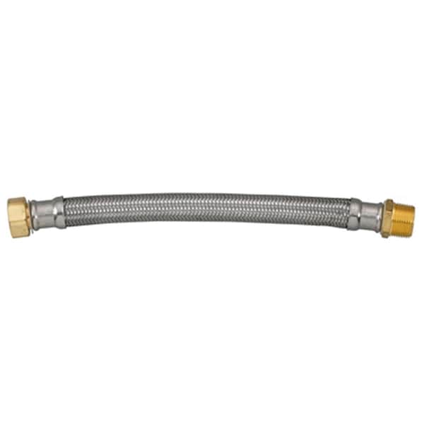 Homewerks 7213-24-34-7 0.75 FIP x 24 in. Stainless Steel Water Heater Connector 173326 - main